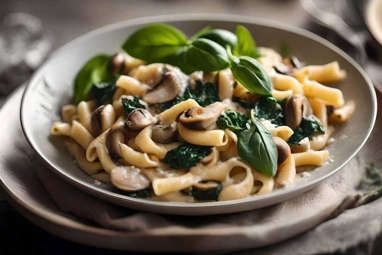 pasta-spinach