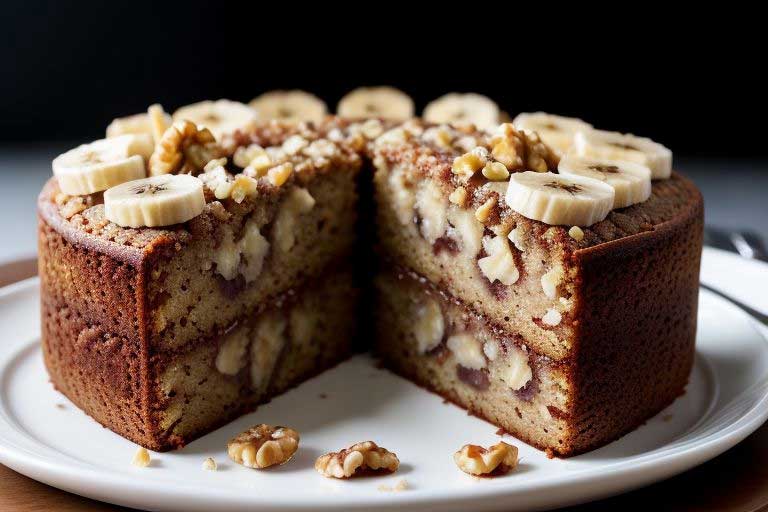 Banana-walnut-cake